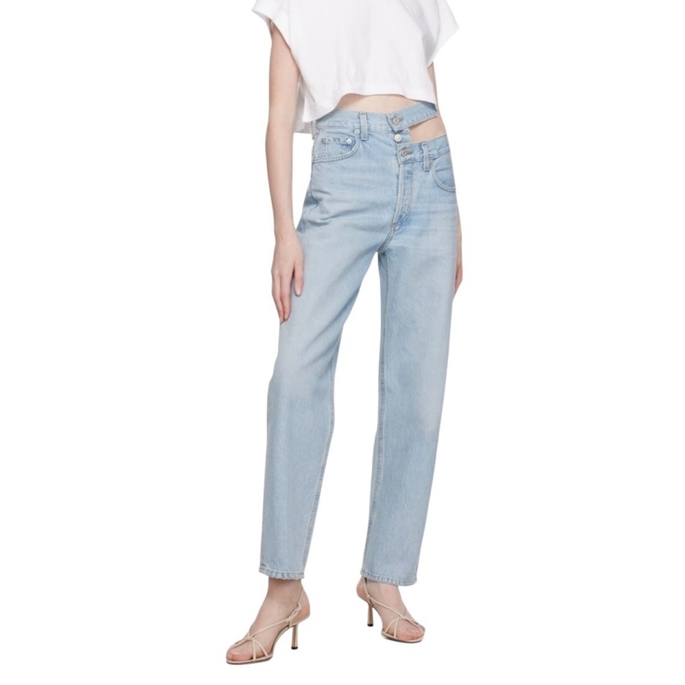Agolde Broken Waistband Straight Leg Jeans